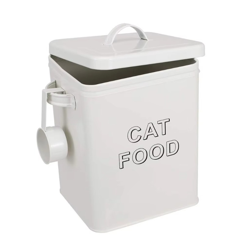 Food Storage Dog - ถังเก็บอาหารสัตว์เลี้ยงและขนมสำหรับสุนัข พร้อมฝาปิดและที่ตักอาหาร