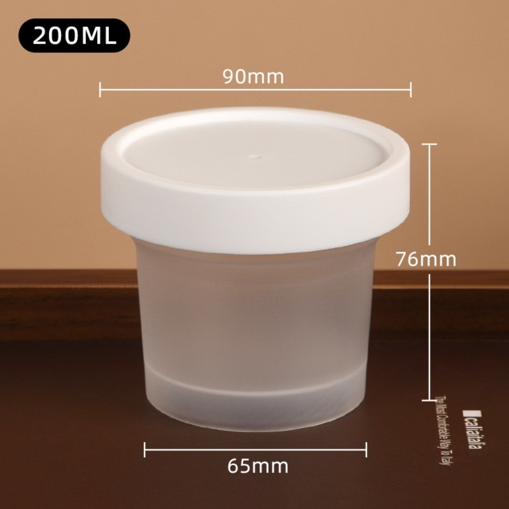 Food Storage Yogurt - ขวดพุดดิ้งโยเกิร์ตใส 10 ชิ้น พร้อมฝาปิดสนิท ภาชนะเก็บอาหาร สามารถซ้อนกันได้