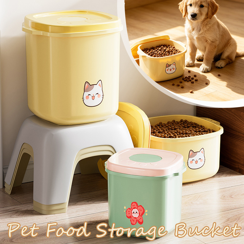 Food Storage Dog - 1 ชิ้น 2.5/5/10L ถังเก็บอาหารสัตว์เลี้ยงแบบปิดผนึกสุญญากาศ ทนความชื้น ป้องกันเชื้อรา
