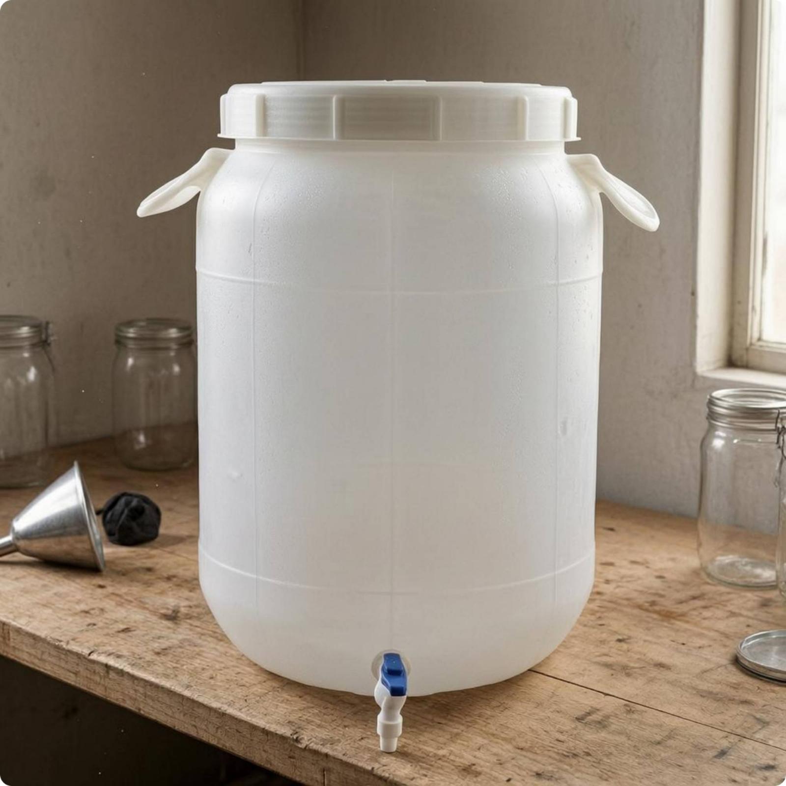 Food Storage And Container - ถังเก็บพลาสติกเกรดอาหาร ทนทาน หนาพิเศษ พร้อมก๊อกน้ำ สำหรับใช้งานอเนกประสงค์