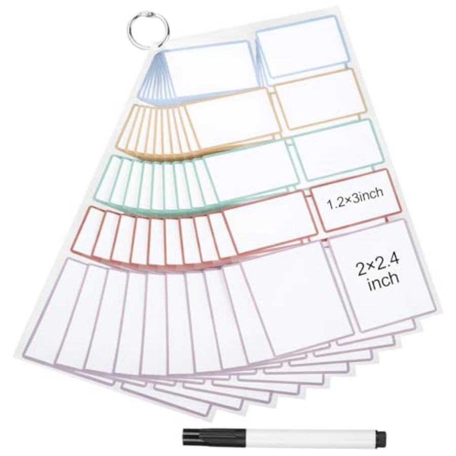 Food Storage Notes - สติกเกอร์ฉลากแบบลบได้ ฉลากสำหรับกล่องเก็บของแบบลบได้ ฉลากกันน้ำและกันน้ำมัน สติกเกอร์แบบถอดออกได้สำหรับอาหารต่อไป
