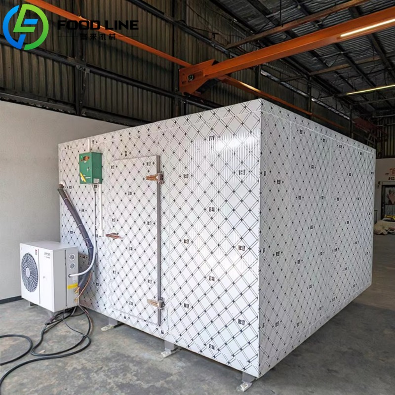 Food Storage And Container - ตู้แช่เย็นแบบกำหนดเองสำหรับเก็บอาหารเย็น ห้องเย็นสำหรับเนื้อสัตว์และขนมขบเคี้ยว ชุดเครื่องทำความเย็นสำหรับการแปรรูปและจัดเก็บอาหาร