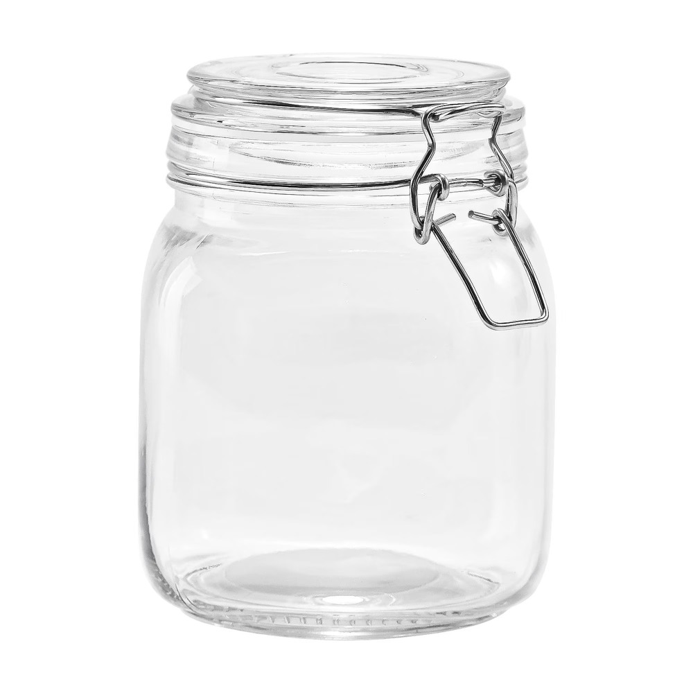 Food Storage With Glass Lids - โหลแก้วเก็บอาหาร Mainstays ขนาด 38 ออนซ์ พร้อมฝาปิดล็อคแน่นสนิท