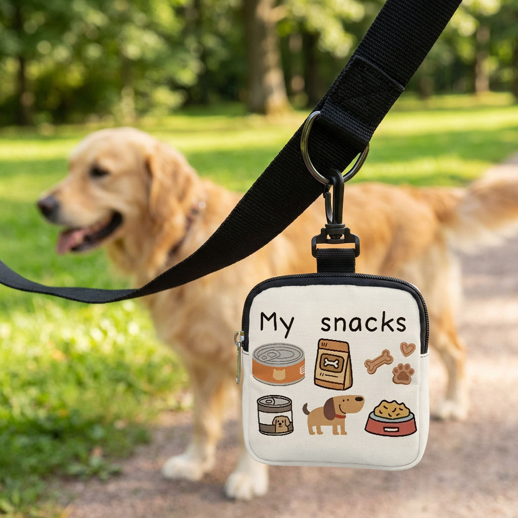 Food Storage Dog - ถุงอาหารแมวลายการ์ตูนใหม่, ถุงอาหารสุนัขลายอุ้งเท้า, ถุงขนมสัตว์เลี้ยง, ถุงอาหารสุนัขแบบพกพาสำหรับออกไปข้างนอก, ถุงขนมสัตว์เลี้ยง