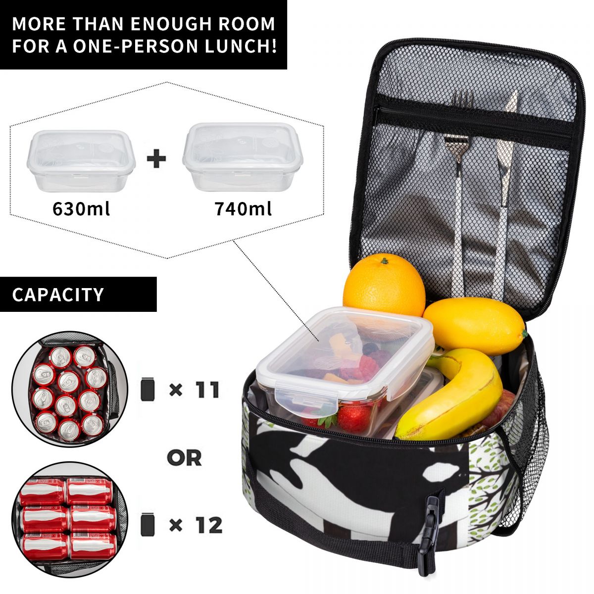 กระเป๋าใส่อาหารแบบมีฉนวนลาย Or - Food Storage Drawing บทวิจารณ์และราคา