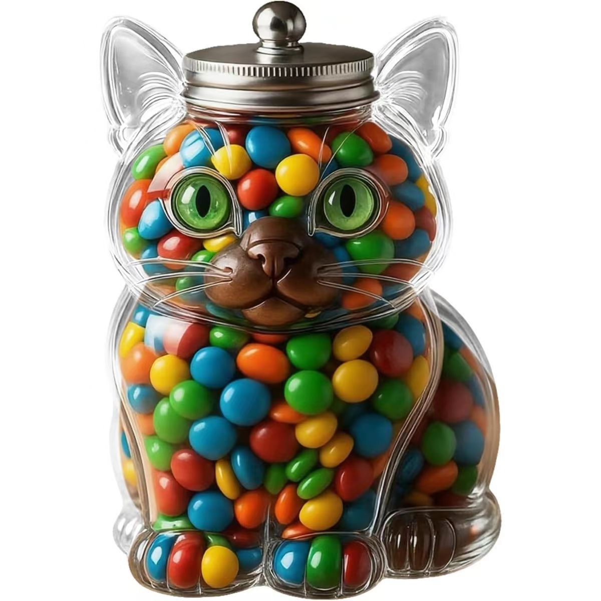 โหลแก้วรูปแมวน่ารักพร้อมฝาปิดส - Food Storage With Glass Lids บทวิจารณ์และราคา