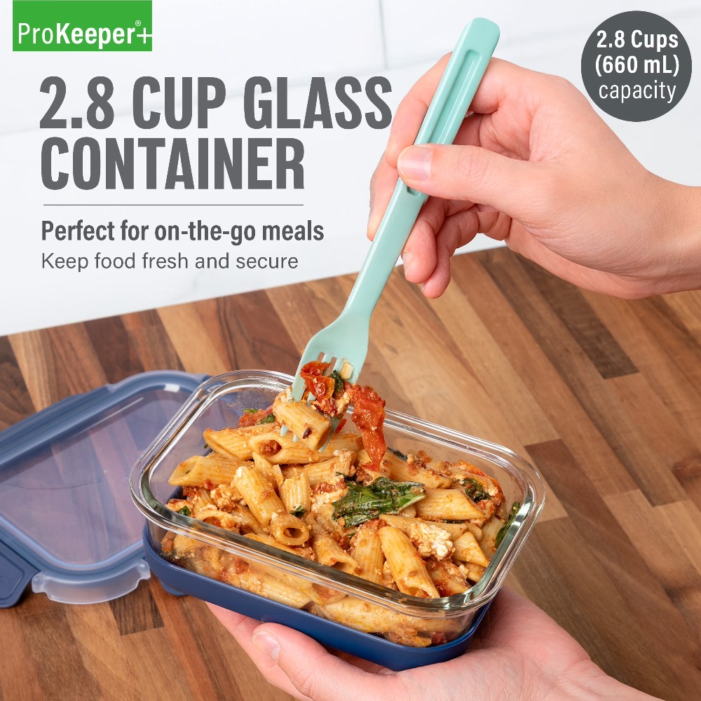 ภาชนะเก็บอาหารแก้วขนาด 2.8 คัพ - Food Storage With Glass Lids บทวิจารณ์และราคา