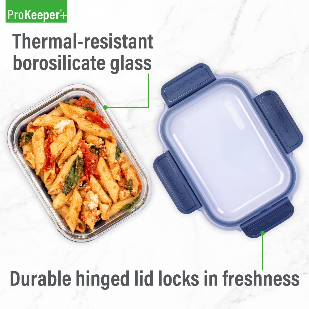 ภาชนะเก็บอาหารแก้วขนาด 2.8 คัพ - Food Storage With Glass Lids บทวิจารณ์และราคา