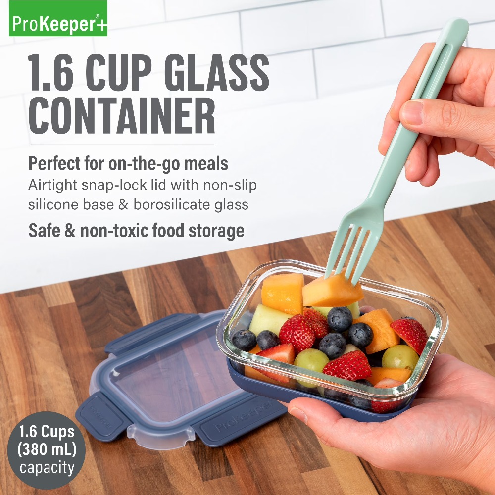 ชุดภาชนะเก็บอาหารแก้ว 2 ชิ้น ข - Food Storage With Glass Lids บทวิจารณ์และราคา