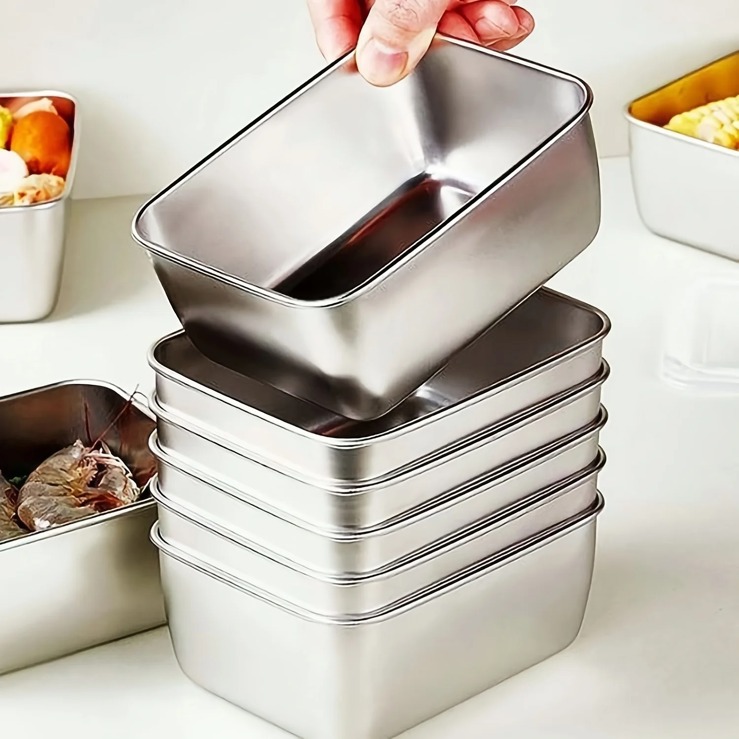 ชุดกล่องเก็บอาหารสแตนเลสพร้อมฝ - Food Storage Camping บทวิจารณ์และราคา