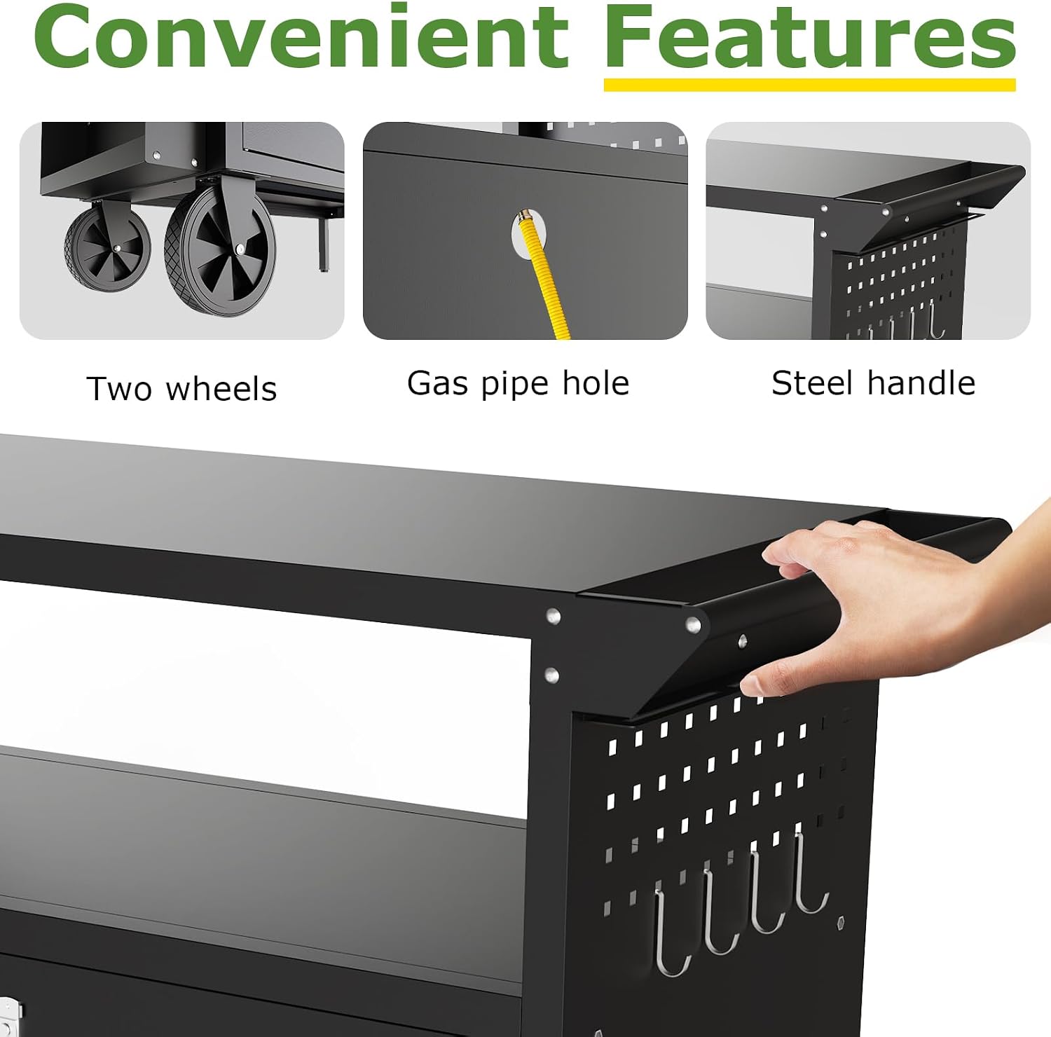 รถเข็นปิ้งย่างกลางแจ้งพร้อมโต๊ - Food Storage Camping บทวิจารณ์และราคา