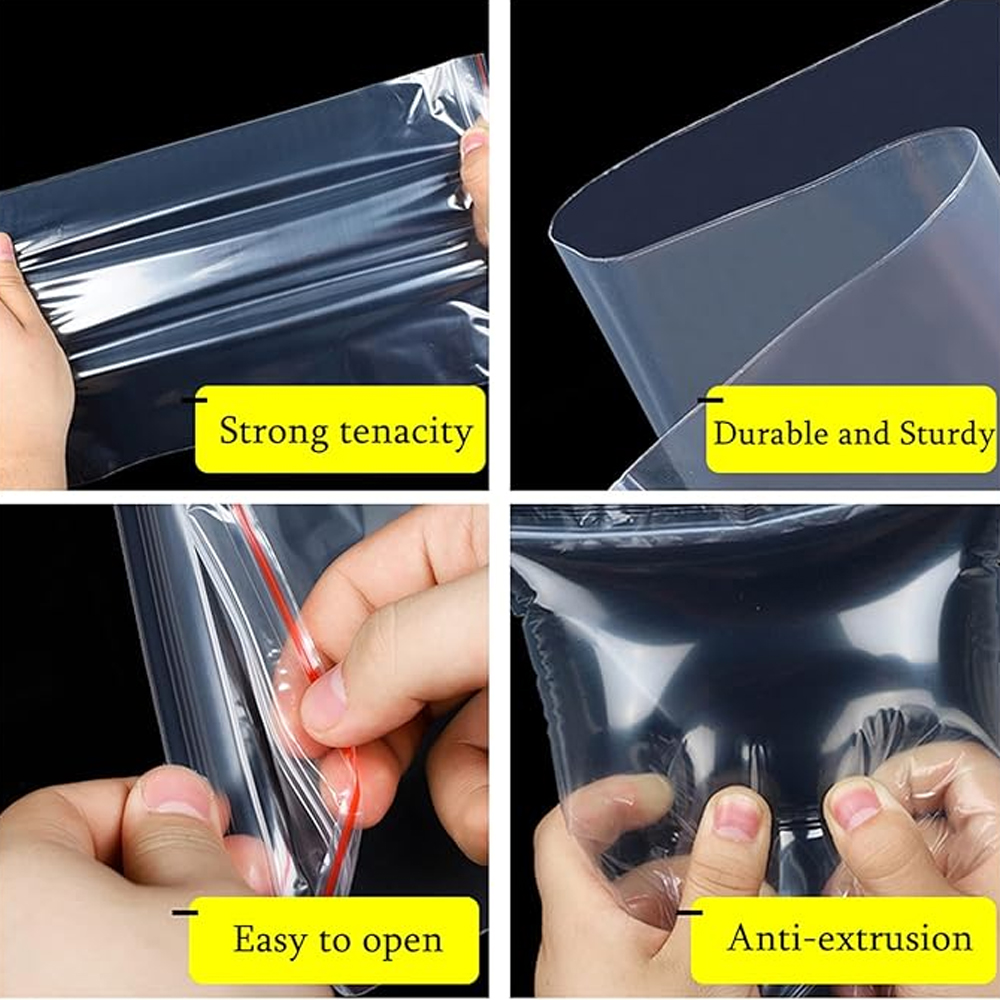 100-1000 ชิ้นถุงพลาสติกซิปล็อค - Food Storage Ziploc Bags บทวิจารณ์และราคา