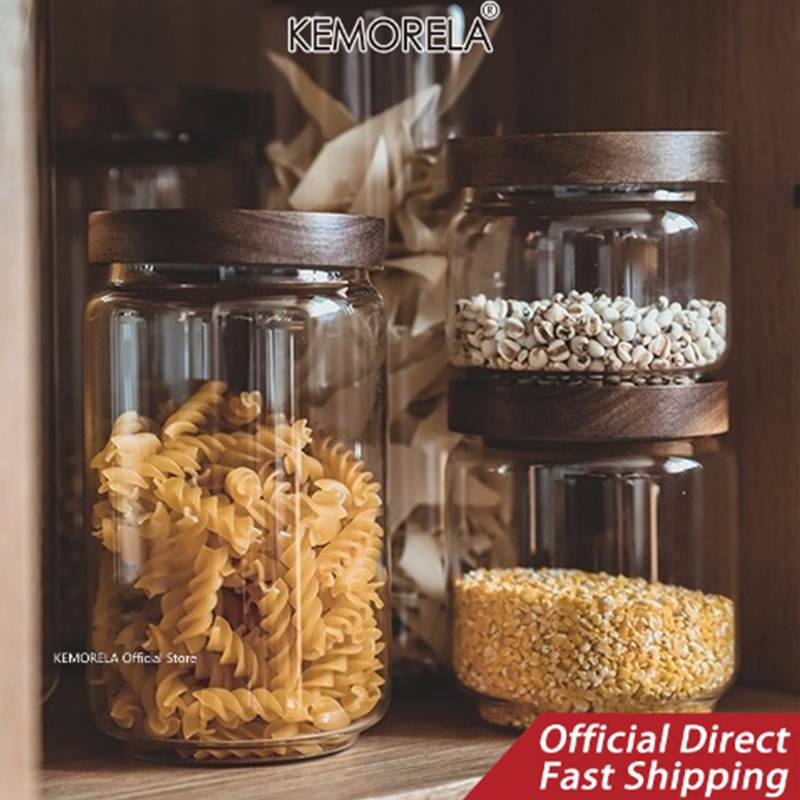 ไม้ฝาปิดแก้ว Airtight กระป๋องห - Food Storage With Glass Lids บทวิจารณ์และราคา