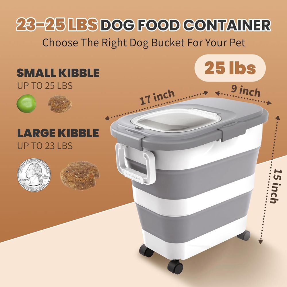 ภาชนะเก็บอาหารสุนัขแบบปิดสนิท, - Food Storage Dog บทวิจารณ์และราคา