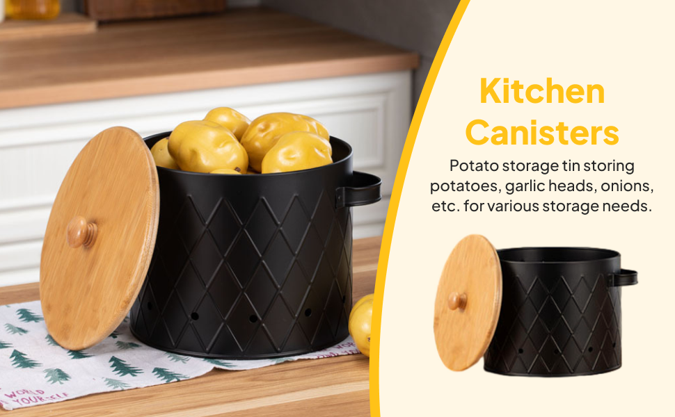 กระป๋องเก็บมันฝรั่งแบบวินเทจ ก - Food Storage In Restaurant บทวิจารณ์และราคา