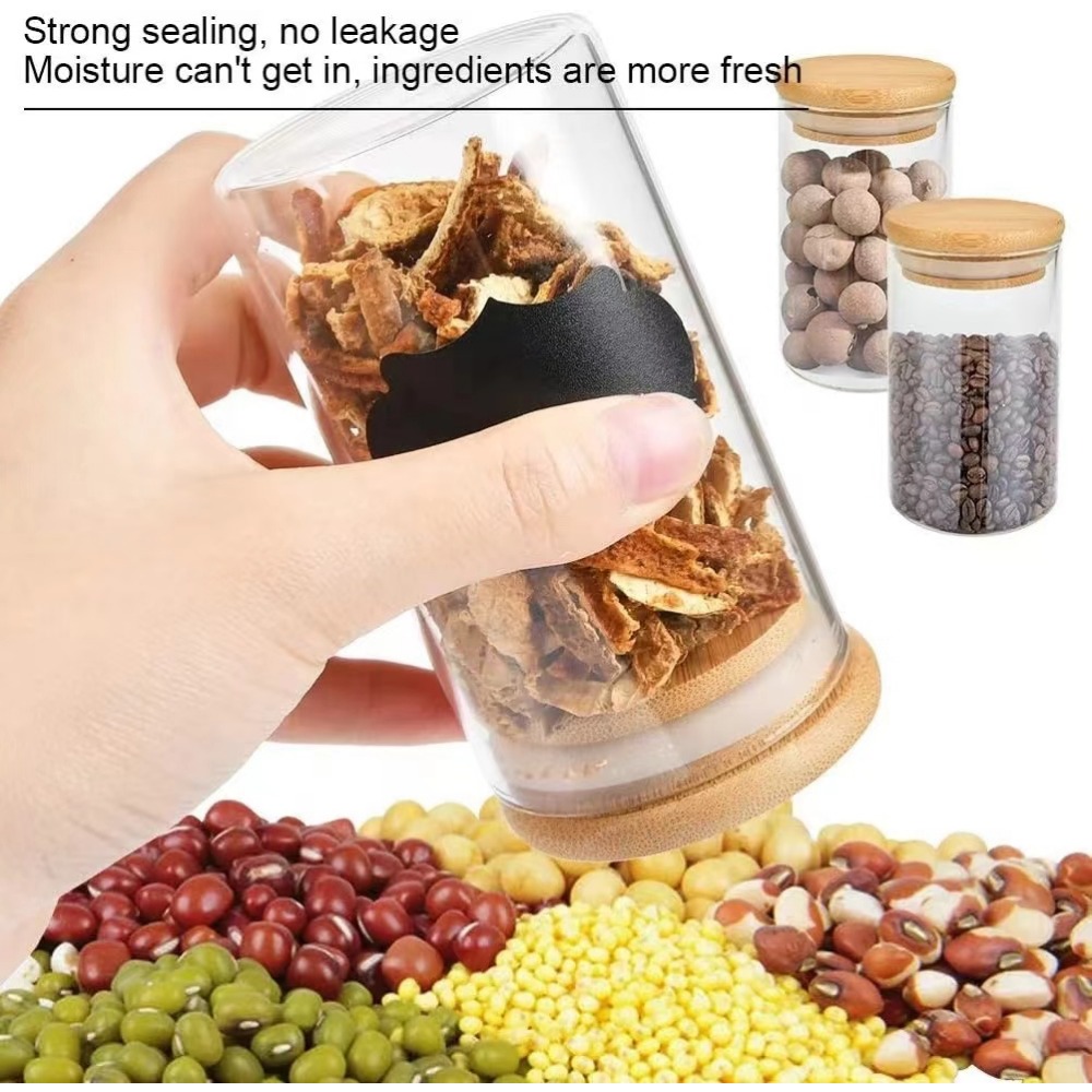 ถังเก็บอาหารทำจากไม้ไผ่ฝาปิดสำ - Food Storage With Glass Lids บทวิจารณ์และราคา