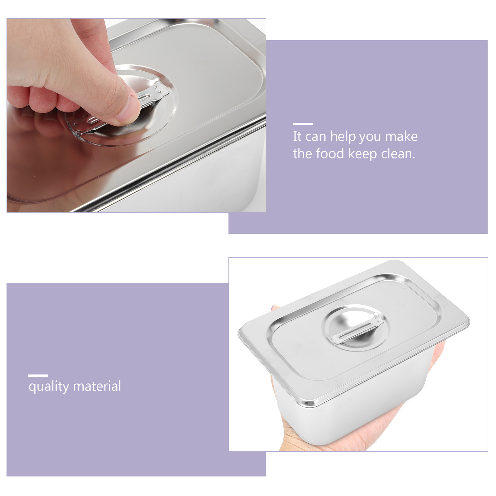 ชุดอ่างเก็บผักสแตนเลสพร้อมฝาปิ - Food Storage In Restaurant บทวิจารณ์และราคา