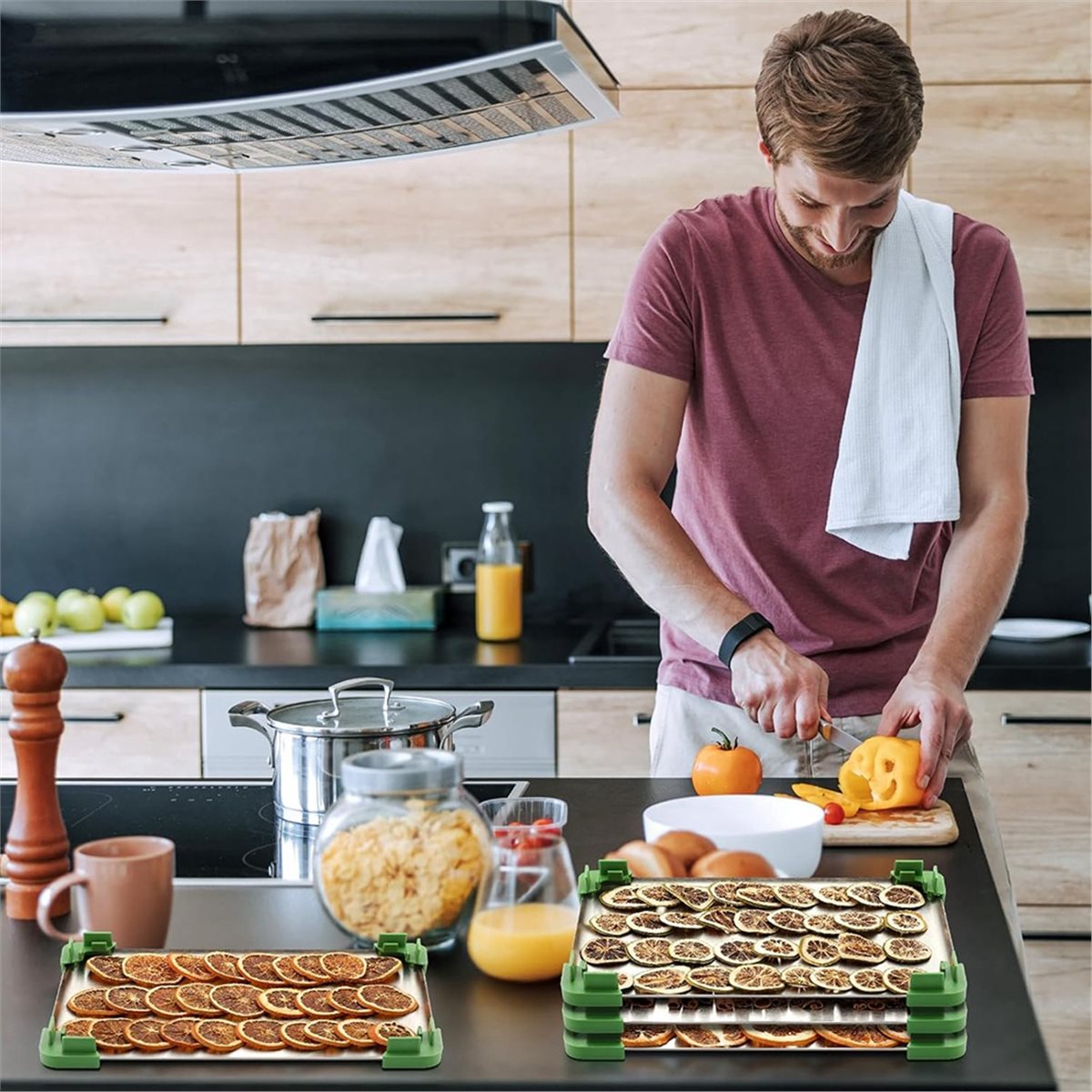 ชุดถาดวางซ้อน 16 ชิ้นสำหรับเคร - Food Storage Freeze Dried บทวิจารณ์และราคา