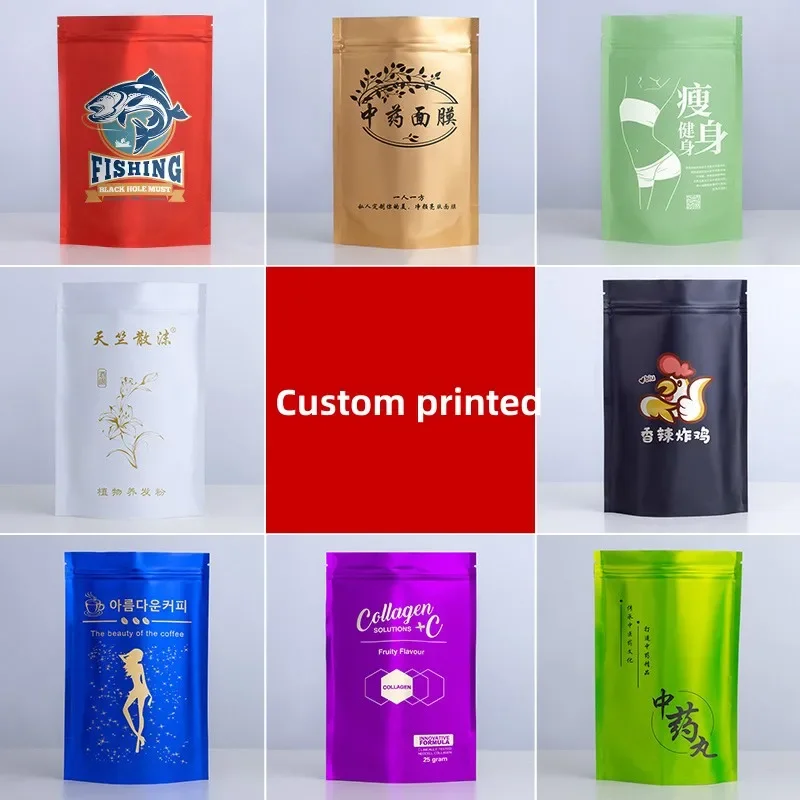 100 ชิ้น Custom Matt สําเร็จรู - Food Storage Ziploc Bags บทวิจารณ์และราคา