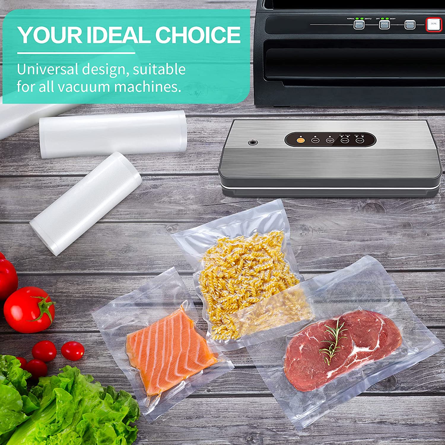 ถุงสำหรับเครื่องซีลสูญญากาศ ถุ - Food Storage Zip Bags บทวิจารณ์และราคา