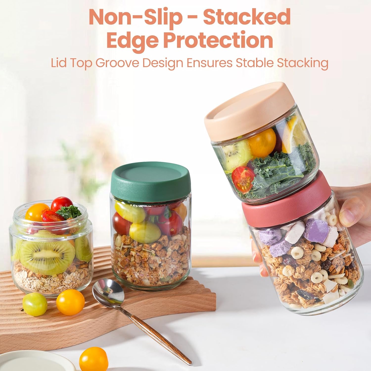 ชุด 12 ชิ้น ขวดแก้วสำหรับโอเวอ - Food Storage Yogurt บทวิจารณ์และราคา