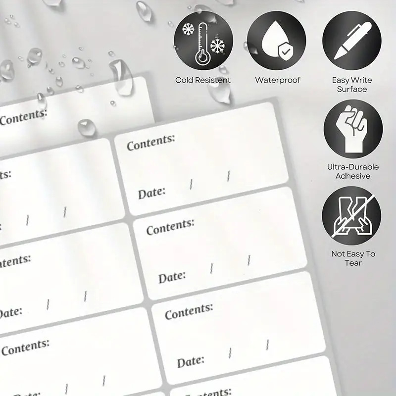 ฉลากติดตู้แช่แข็งแบบถอดได้กันน - Food Storage Notes บทวิจารณ์และราคา