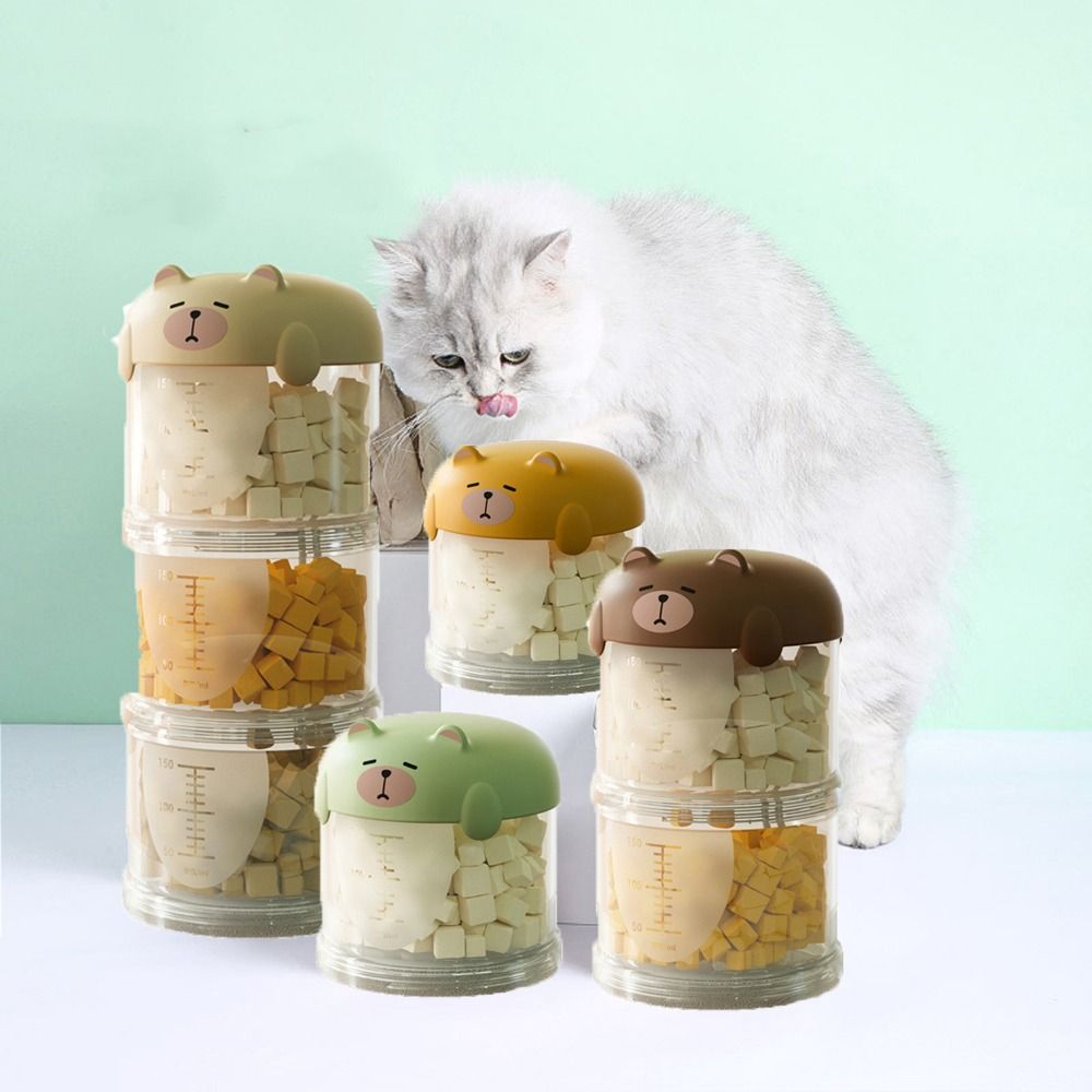 กล่องใส่อาหารแมวพลาสติกหลายชั้ - Food Storage Dog บทวิจารณ์และราคา