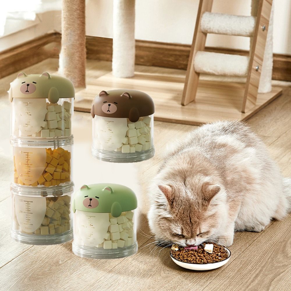 กล่องใส่อาหารแมวพลาสติกหลายชั้ - Food Storage Dog บทวิจารณ์และราคา