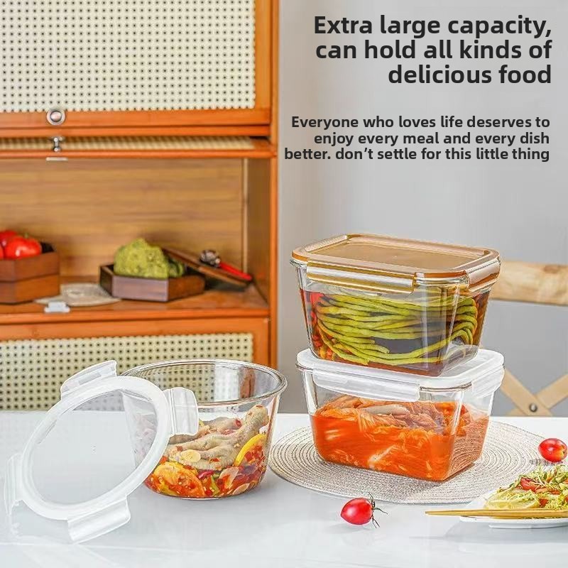 กล่องเก็บอาหารแก้วขนาดใหญ่พร้อ - Food Storage With Glass Lids บทวิจารณ์และราคา