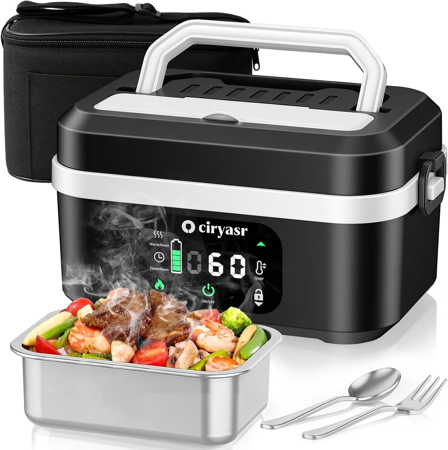 กล่องอาหารกลางวันไฟฟ้าทรงพลัง  - Food Storage Camping บทวิจารณ์และราคา