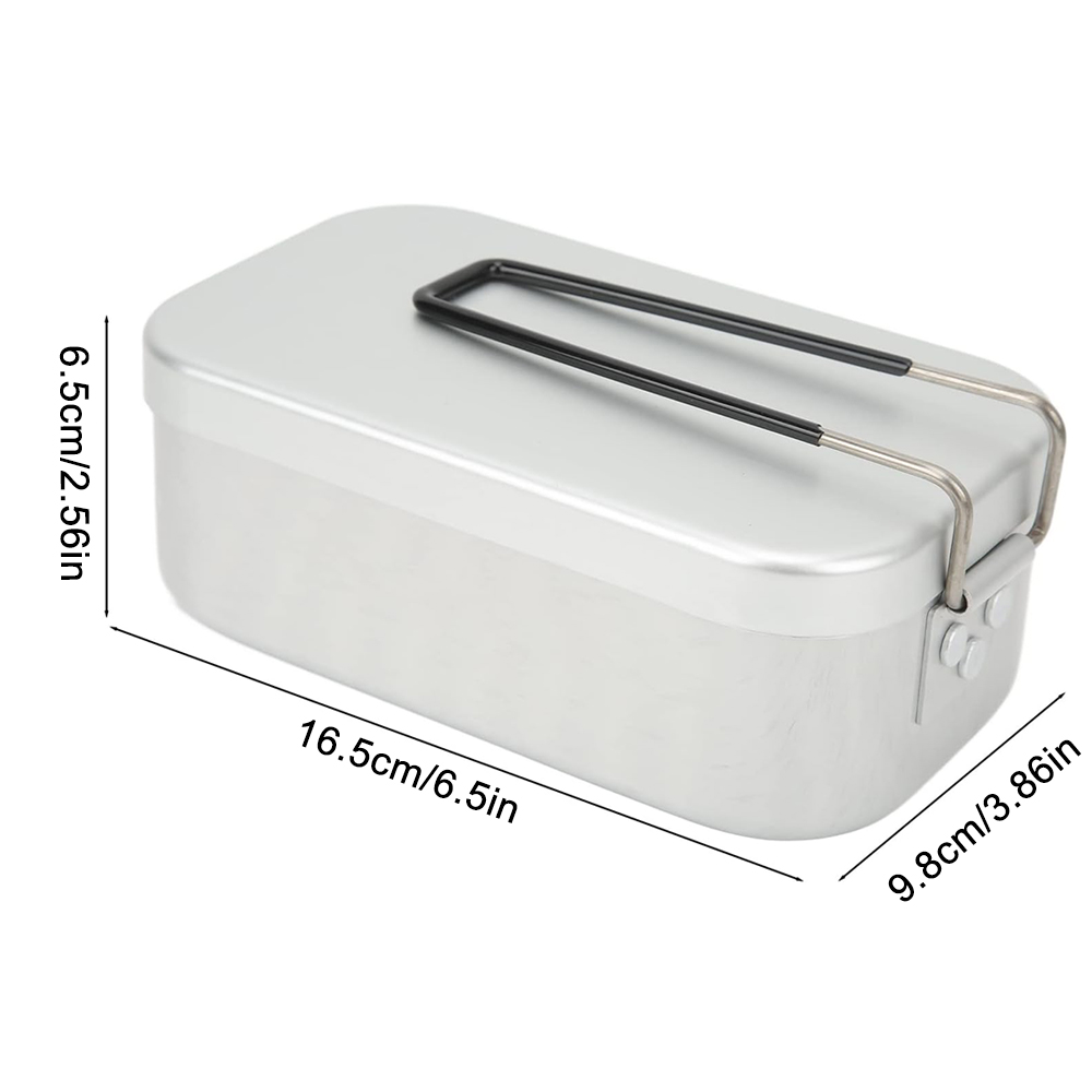800ML อลูมิเนียมกล่องอาหารกลาง - Food Storage Camping บทวิจารณ์และราคา