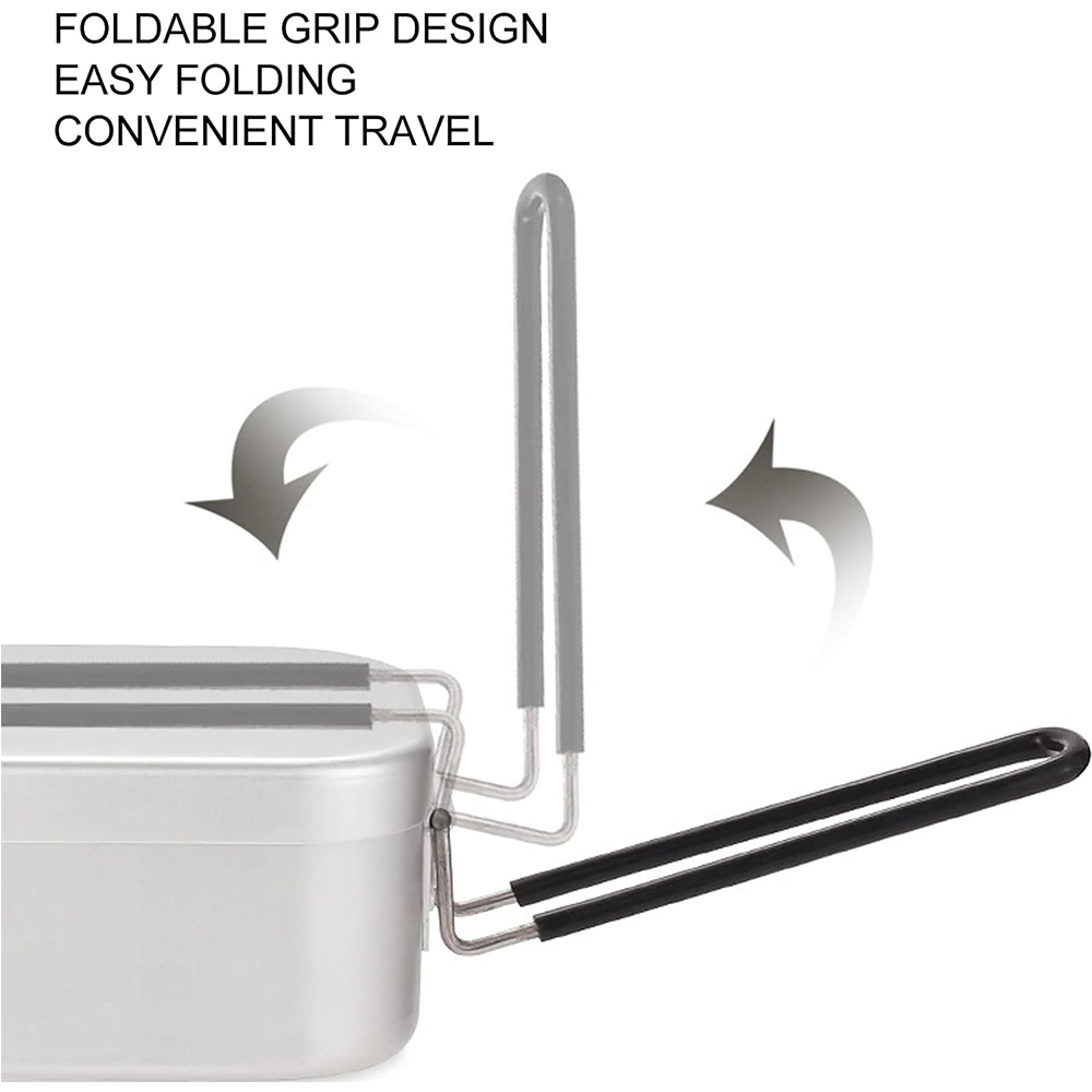 800ML อลูมิเนียมกล่องอาหารกลาง - Food Storage Camping บทวิจารณ์และราคา