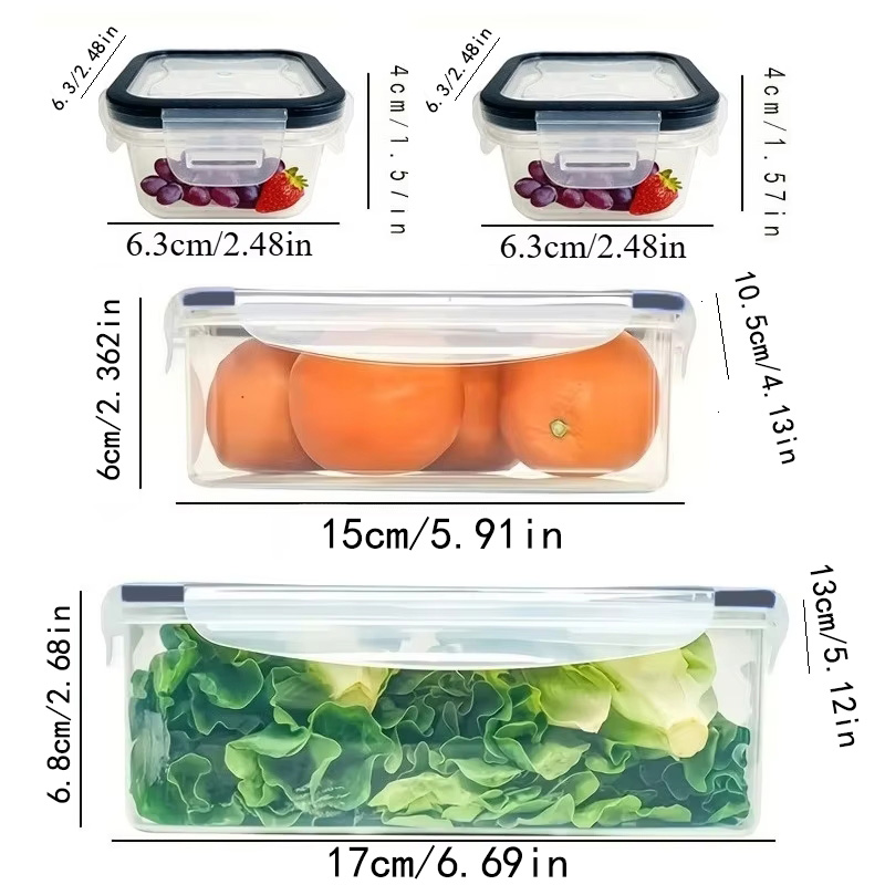 ชุด 8 ชิ้น ประกอบด้วย 4 กล่องแ - Food Storage Camping บทวิจารณ์และราคา