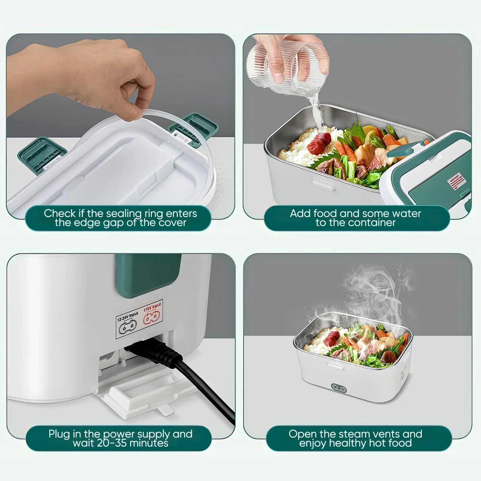 กล่องอาหารกลางวันไฟฟ้าอุ่นอาหา - Food Storage Camping บทวิจารณ์และราคา