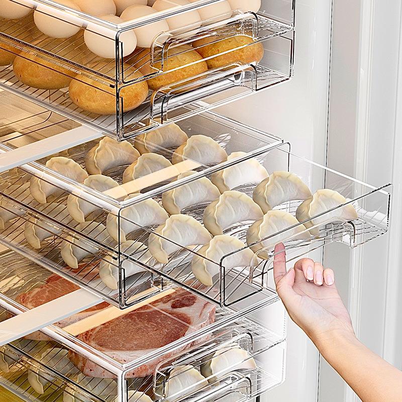 กล่องเก็บของในตู้เย็นแบบดึงออก - Food Storage Drawing บทวิจารณ์และราคา