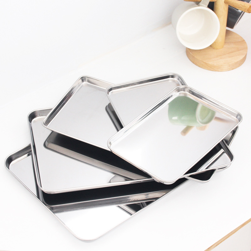 ถาดสแตนเลสทรงสี่เหลี่ยมสำหรับเ - Food Storage In Restaurant บทวิจารณ์และราคา