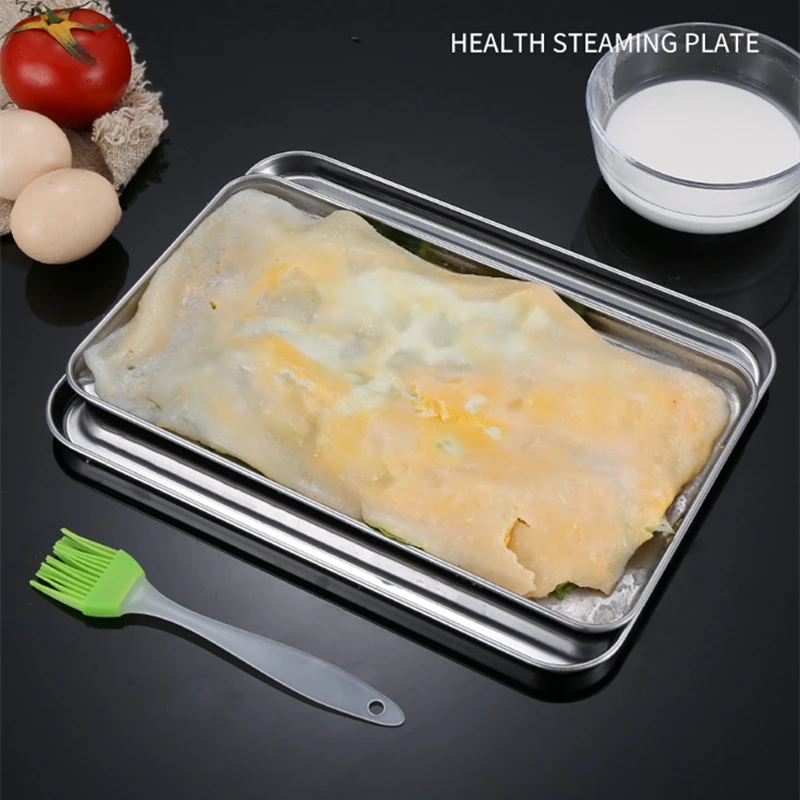 ถาดสแตนเลสทรงสี่เหลี่ยมสำหรับเ - Food Storage In Restaurant บทวิจารณ์และราคา