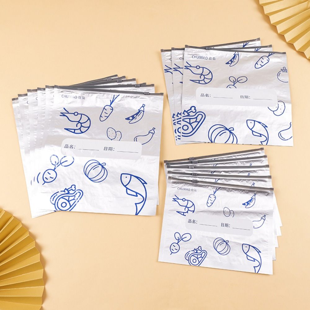 ถุงฟอยล์อลูมิเนียมขนาดใหญ่ 10  - Food Storage Zip Bags บทวิจารณ์และราคา