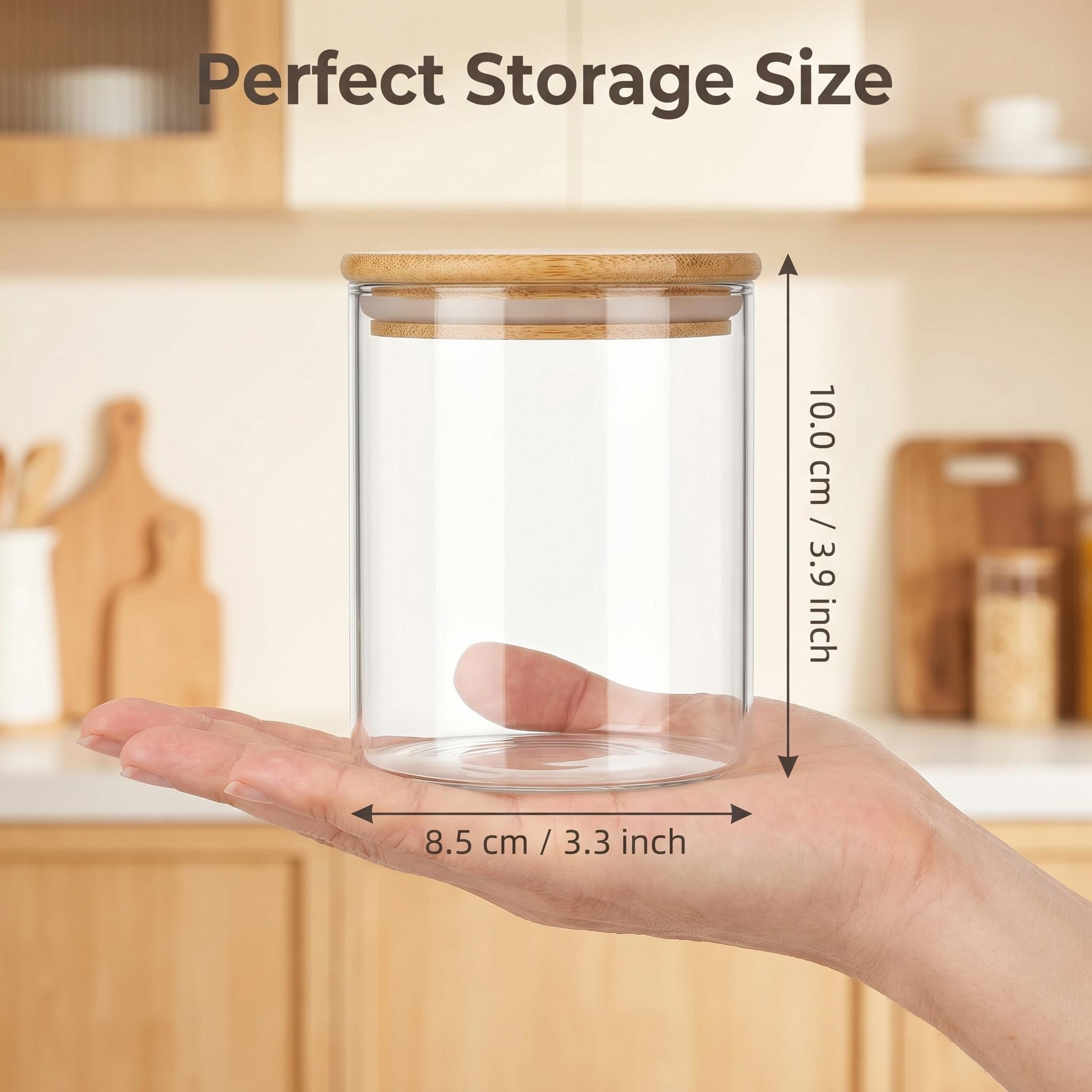 กระปุกแก้วใส 9 ชิ้นพร้อมฝาปิดไ - Food Storage With Glass Lids บทวิจารณ์และราคา