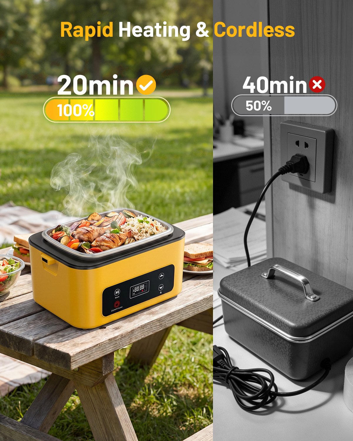 กล่องอาหารอุ่นแบบพกพา TaskStar - Food Storage Camping บทวิจารณ์และราคา