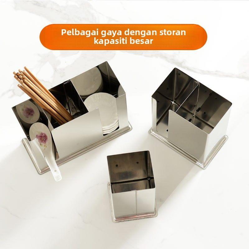 กล่องเก็บตะเกียบและช้อนสแตนเลส - Food Storage In Restaurant บทวิจารณ์และราคา