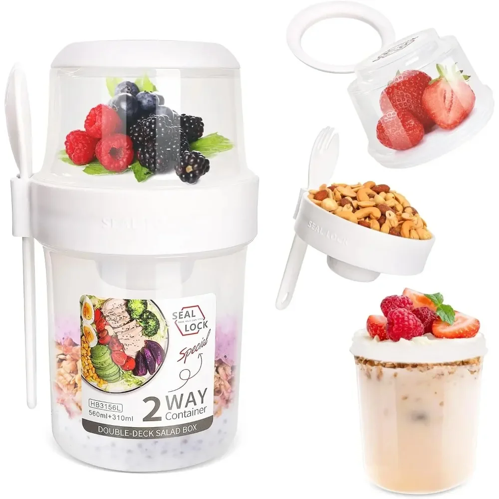 ถ้วยสลัดถ้วยอาหารเช้าแบบพกพาเก - Food Storage Yogurt บทวิจารณ์และราคา