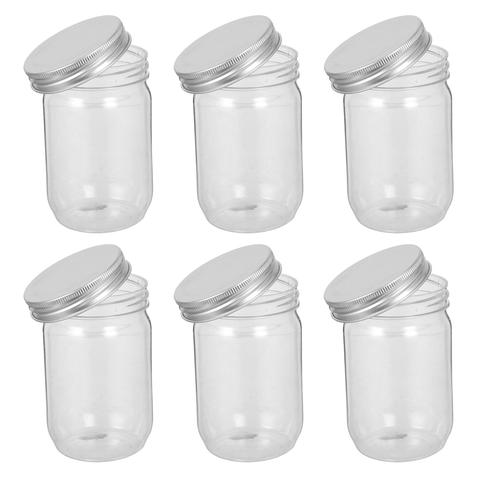 ขวดโหลพลาสติกใส 6 ชิ้น พร้อมฝา - Food Storage And Container บทวิจารณ์และราคา