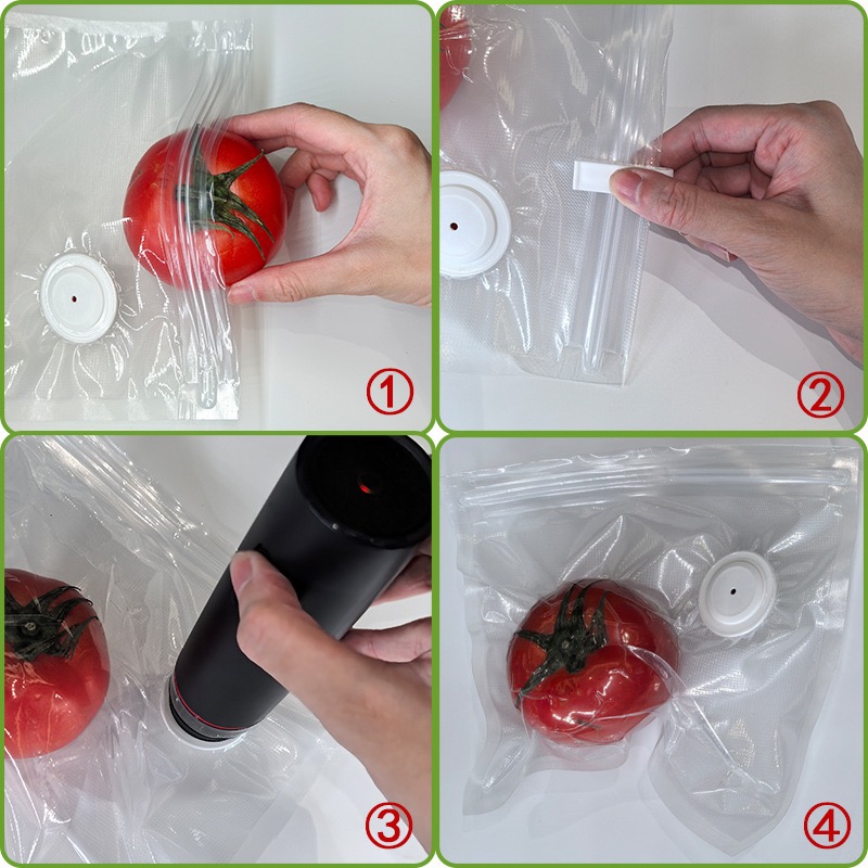 ถุงสูญญากาศแบบใช้ซ้ำได้สำหรับเ - Food Storage Zip Bags บทวิจารณ์และราคา