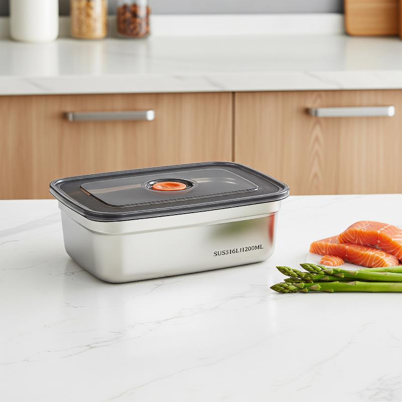 กล่องอาหารกลางวันสแตนเลสแบบปิด - Food Storage Camping บทวิจารณ์และราคา