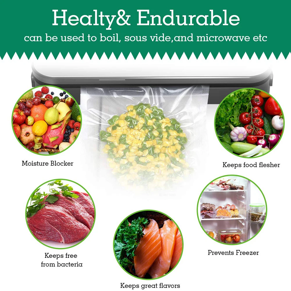 Sous Vide ถุงม้วนสำหรับเครื่อง - Food Storage Zip Bags บทวิจารณ์และราคา