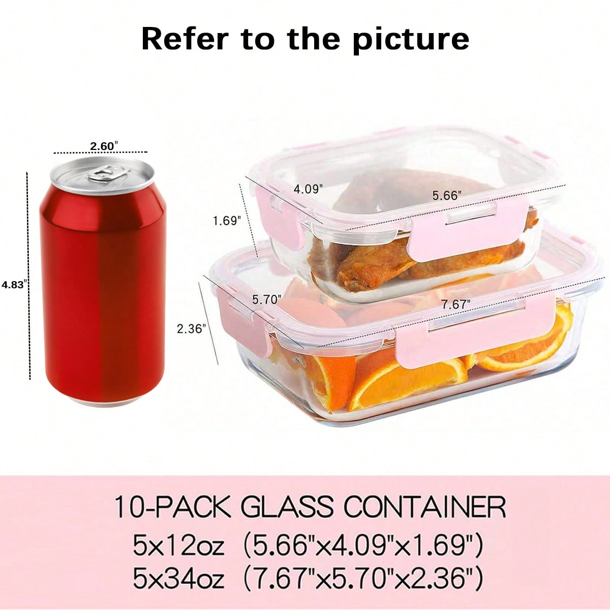 ชุดกล่องแก้วสำหรับเตรียมอาหาร  - Food Storage With Glass Lids บทวิจารณ์และราคา