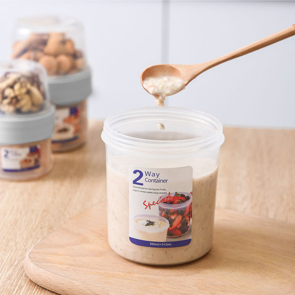 กล่องใส่อาหารสองชั้นป้องกันการ - Food Storage Yogurt บทวิจารณ์และราคา